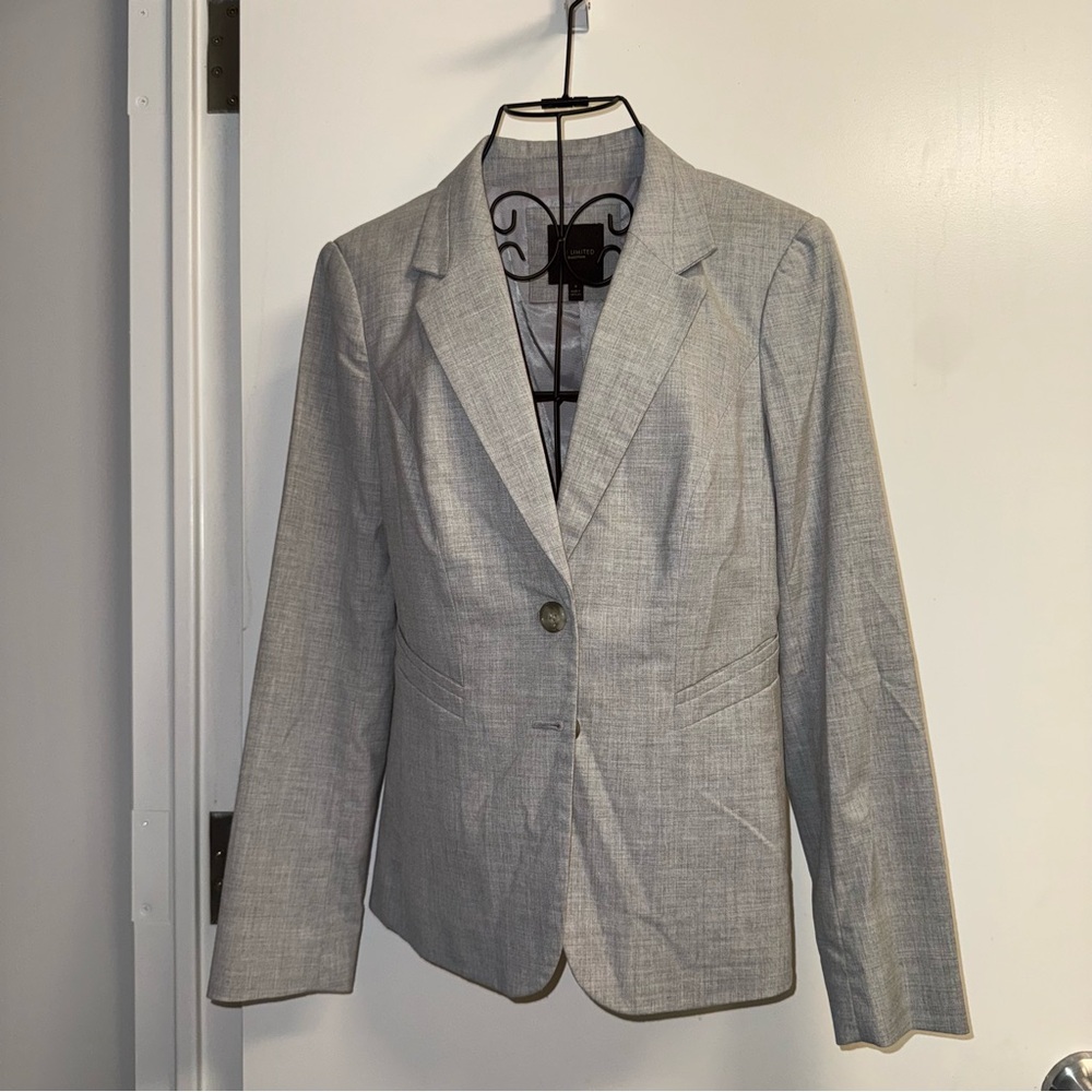 The Limited Single Breasted Blazer Gray